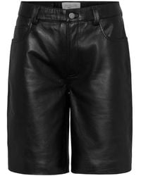 Envelope - Korte Broeken ,Zwart ,Leer Shorts - Lyst