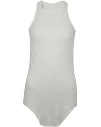 Rick Owens - Tops ,Wit ,Basic Rib Tank - Lyst