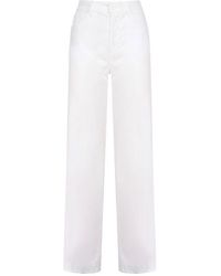 Dondup - Weiße hose für frauen - Lyst