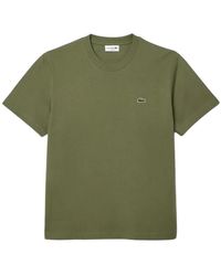Lacoste - Tops ,Groen ,Katoen Th 7318 T-Shirt - Lyst