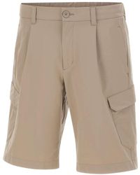Herno - Korte Broeken ,Katoen Cargo Shorts Met Plooien - Lyst