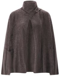 SMINFINITY - Oversized Cape-Stijl Vest - Lyst