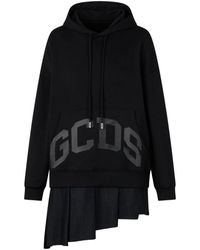 Gcds - Lounge Logo Hoodie Mini Jurk - Lyst