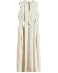 Woolrich - Poplin Jurk Met Riem - Lyst