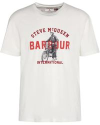 Barbour - Speedway t-shirt whisper - Lyst