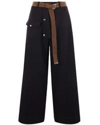 Plan C - Trousers > wide trousers - Lyst