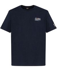 Suns - Tops ,Blauw ,Katoen Boards Paolo Text T-Shirt - Lyst