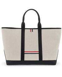 Thom Browne - Tassen ,Grijs ,Katoen Tote Bags - Lyst