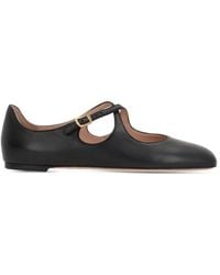 Bally - Schwarze beliska ballerinas aus leder - Lyst