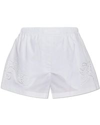 Versace - Pantalones Cortos De Algodón, Mujer, Talla - Lyst