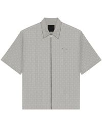 Givenchy - Schwarzes, irisierendes technisches baumwollhemd - Lyst