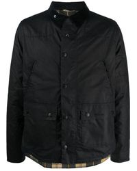Barbour - Blauwe Katoenen 'Reelin' Jas - Lyst