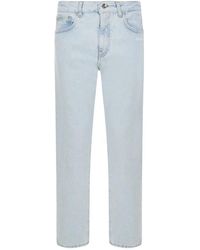 Off-White c/o Virgil Abloh Straight Jeans - - Dames - Blauw