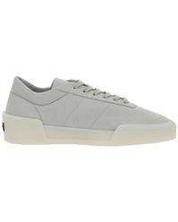 Fear Of God - Graue low-top-sneaker mit logo-patch - Lyst