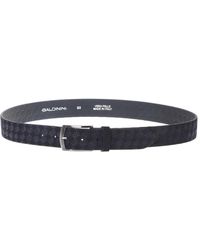 Baldinini - Woven Print Suede Riem - Lyst