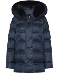 Peuterey - Jassen ,Blauw ,Polyester Blauwe Takan Puffer Jas - Lyst