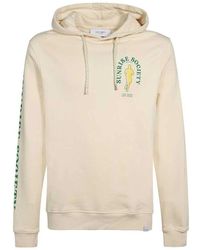 Les Deux - Bedruckter kapuzenpullover - Lyst