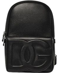 Dolce & Gabbana - Schwarzer Leder-Rucksack Für Männer - Lyst
