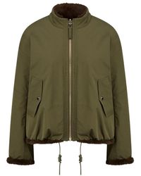Riani - Jassen ,Groen ,Polyester Omkeerbaar Jack Van Imitatiebont - Lyst