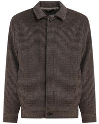 Vince - Braune Hahnentritt Overshirt Jacke Aw25 - Lyst