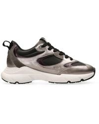Maruti - Schoenen ,Veelkleurig ,Leer Luxe Leren Schoen Zilver-Midnight Pruim - Lyst