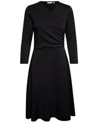 Inwear - Kleedjes ,Zwart ,Midi Jurk - Lyst