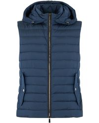 Moorer - Jassen ,Blauw ,Polyester Foscari Gewatteerd Gilet - Lyst