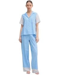 DKNY - Pyjama Met Ruitpatroon - Lyst