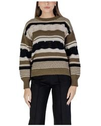 Ichi - Jersey De Punto Verde Mujer Otoño/Invierno, Mujer, Talla - Lyst
