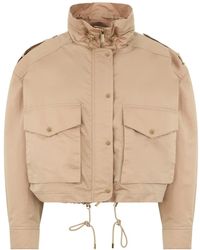 Moorer - Jassen ,Katoen Cropped Gewatteerd Jack - Lyst