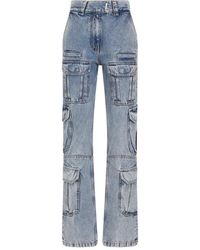 Givenchy - Cargo Denim Cotton Jeans - Lyst