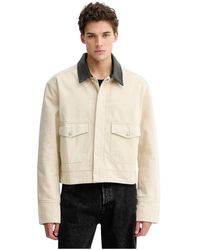 Nanushka - Nowell Denim Jacket Met Lederen Details - Lyst