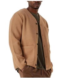 Anerkjendt - Jassen ,Bruin ,Wol Boiled Wool Overshirt Aksigurd - Lyst