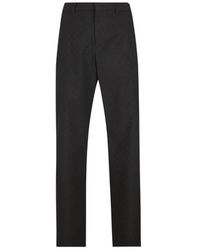 Gucci - Broeken ,Zwart ,Katoen Gg Wool Pants - Lyst