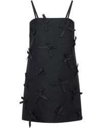 Jil Sander - Kleedjes ,Zwart ,Polyester Mini Jurk - Lyst