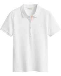 GANT - T-Shirts En Polo'S Wit - Lyst