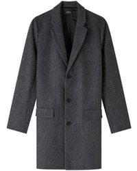 A.P.C. - Single-Breasted Coats - Lyst