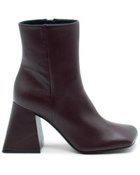 Vic Matié - Minimalistische stiefelette ming in bordeaux - Lyst