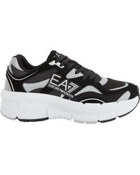 EA7 - Schoenen ,Veelkleurig ,Polyester Zwarte Sneaker Schoenen - Lyst