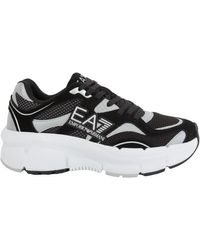 EA7 - Schoenen ,Veelkleurig ,Polyester Zwarte Sneaker Schoenen - Lyst