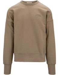 McQueen - Pullover sweatshirt mit besticktem logo - Lyst