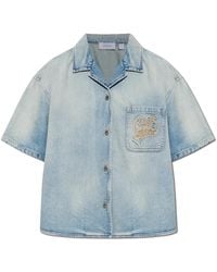 Off-White c/o Virgil Abloh - Denimhemd Mit Tasche - Lyst