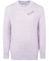 MC2 Saint Barth - Truien & Vesten ,Paars ,Maglia - Lyst
