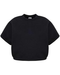 Nike - Fitness ,Zwart ,Polyester Pre-Game Fleece Oversized Mod-Cropped Top - Lyst