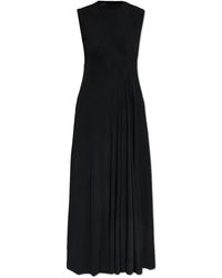 Balenciaga - Kleedjes ,Zwart ,Leer Mouwloze Jurk - Lyst