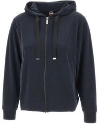 Colmar - Fitness ,Blauw ,Hoodie Met Volledige Ritssluiting - Lyst