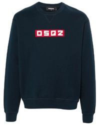 DSquared² - Logo crew neck sweatshirt - Lyst