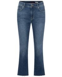 RAFFAELLO ROSSI - Moderne Blumige Bestickte Slim Fit Jeans - Lyst