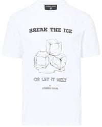 Iceberg - Tops ,Wit ,Katoen F024-P400 T-Shirt Met Korte Mouwen - Lyst