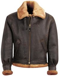 Schott Nyc - Iconica giacca bomber in pelle di pecora b-3 - Lyst
